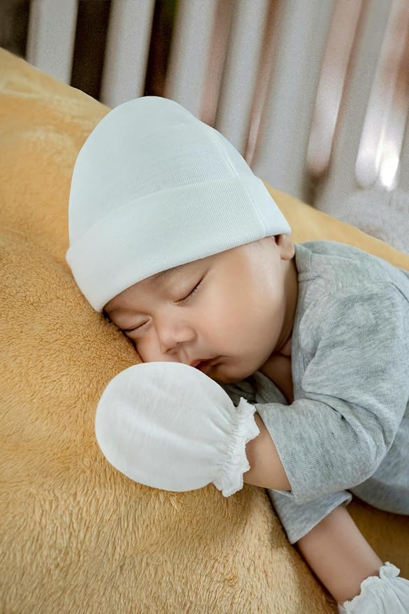 Baby Mittens No Scratch, Newborn Gloves 0-6M, Registry Essential - Image 6