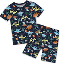 babee Reshinee Bamboo Viscose Toddler Boys Pajamas Set, Short Sleeve Kids by babeeReshinee