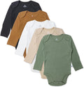 HonestBaby baby-girls 5-pack Long Sleeve Bodysuits One Piece 100% Organic Cotton by HonestBaby