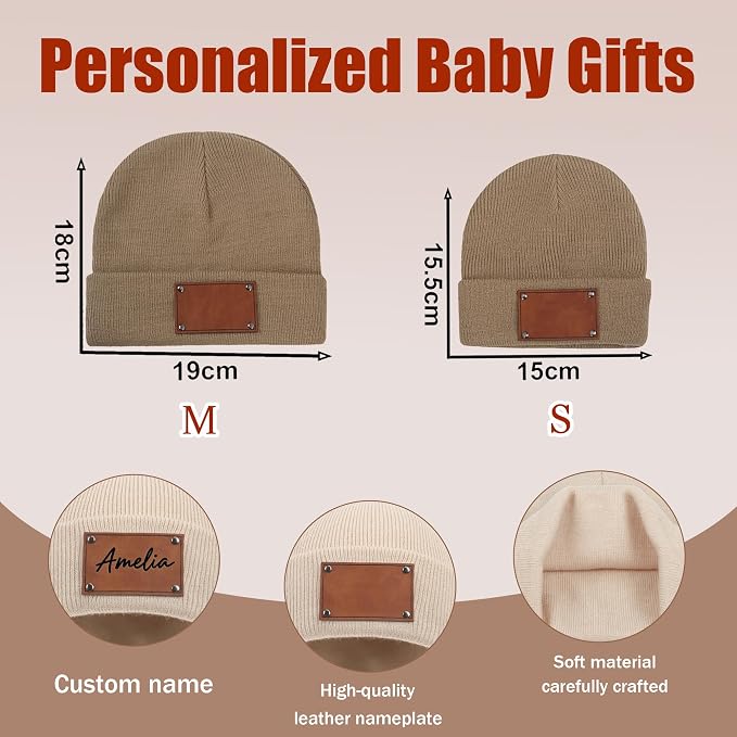 Custom Baby Beanie Hats for Kids, Personalized Toddler Beanies Winter Hat - Image 4