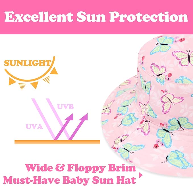 Sarfel Baby Sun Hat Summer Baby Boy Hats UPF 50+ Sun Protection Toddler Hat - Image 5