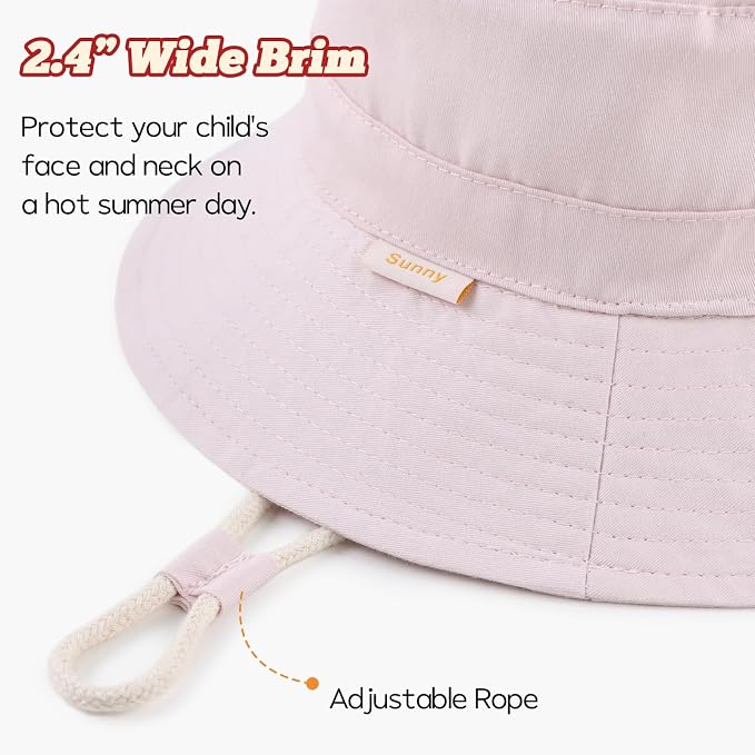 Bamery Baby Toddler Girls Bucket Hat Newborn Sun Hats - Image 3