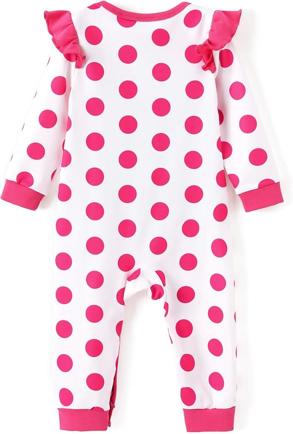 Disney Stitch Princess Minnie Winnie Marvel Baby Girls Ruffle Long Sleeve - Image 2