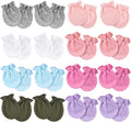 AQOKKA Newborn Baby Mittens No Scratch Cotton Elastic Wrist Gloves Infant by AQOKKA