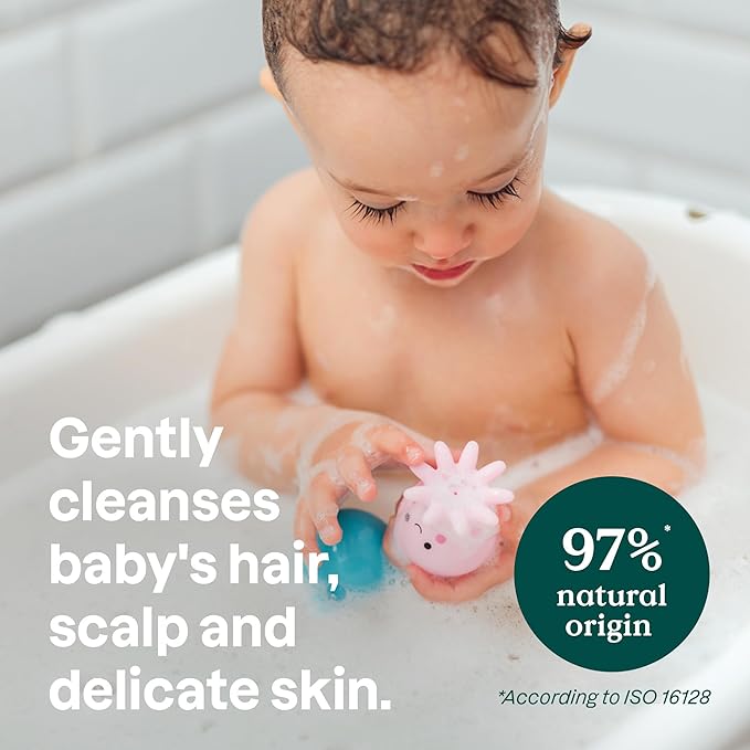ATTITUDE 2-in-1 Shampoo and Body Wash for Baby, EWG Verified, Dermatologically Tested, Vegan, Good Night, 16 Fl Oz (Pack of 3)