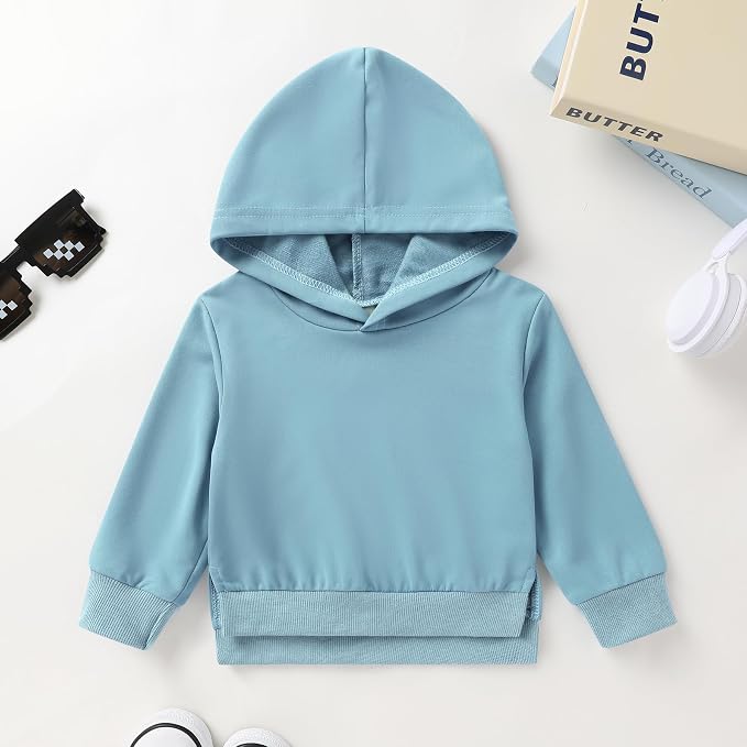 Happy Town Toddler Baby Boy Girl Sweatshirt Hoodie Pullover Fall Outfits Solid - Image 6