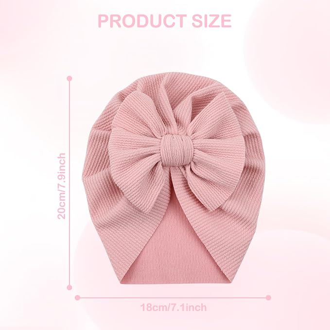 Cinaci 4 Pieces Baby Girls Turban Hats - Image 2
