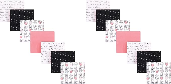 Hudson Baby Unisex Baby Cotton Flannel Receiving Blankets Bundle, One Size by HudsonBaby