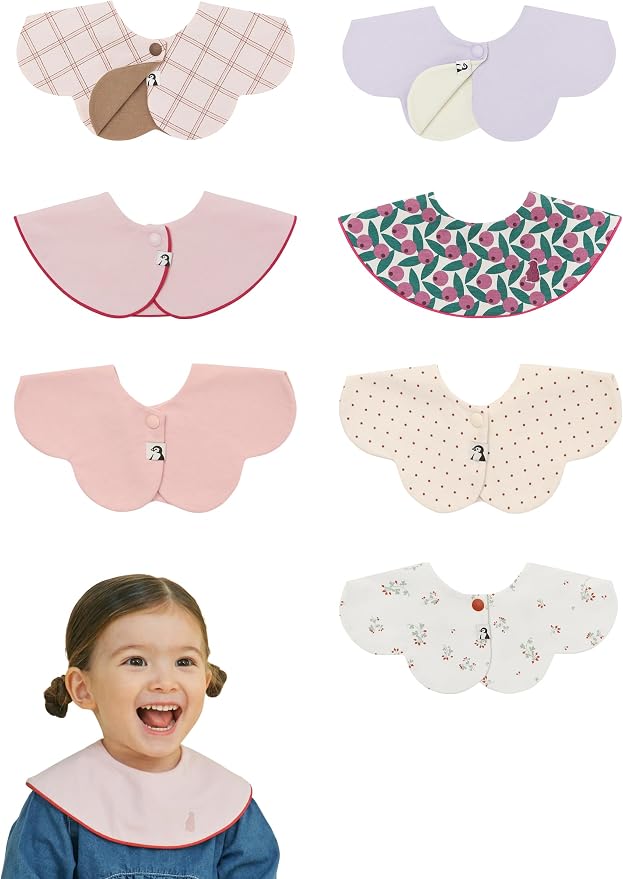 Konny Baby Bib 3/5/7-Pack Set, 360 ​​° Rotate, Soft and Absorbent Drooling by Konny