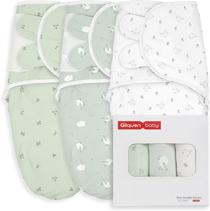 GLLQUEN BABY Swaddles for Newborns 0-3 Months, Adjustable & Easy Fastener | by GLLQUENBABY