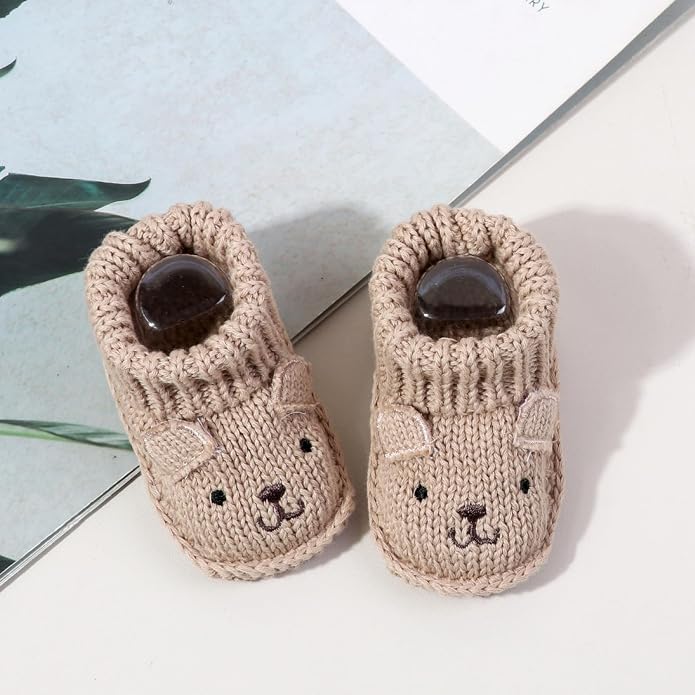 Infant Baby Boys Girls Knitted Booties Soft Cute First Walking Socks Shoes | - Image 5