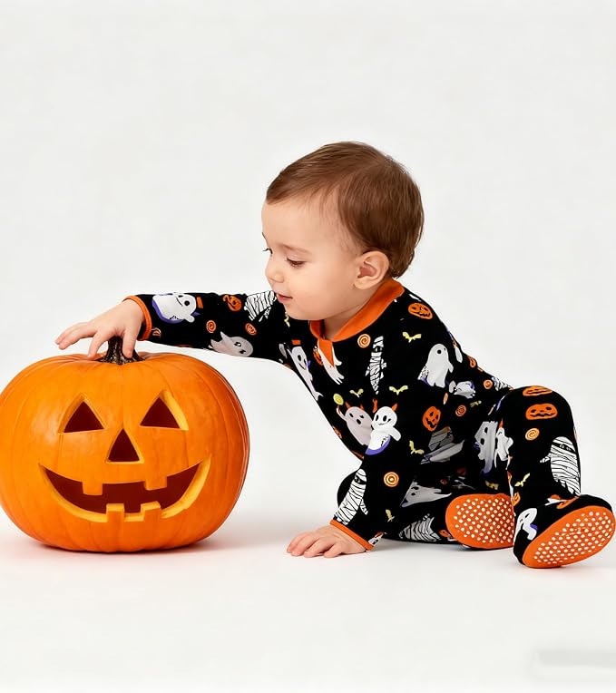 uideazone Baby Girls Footed Pajamas, Zip Sleeper - Image 2