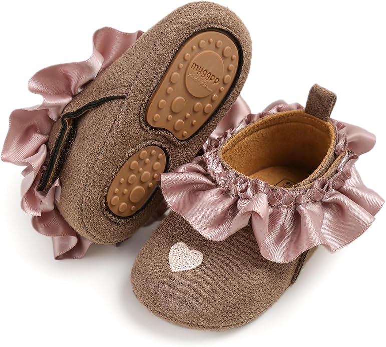 Ohwawadi Infant Baby Boys Girls Slippers Cozy Fleece Booties Soft Bottom Warm - Image 4