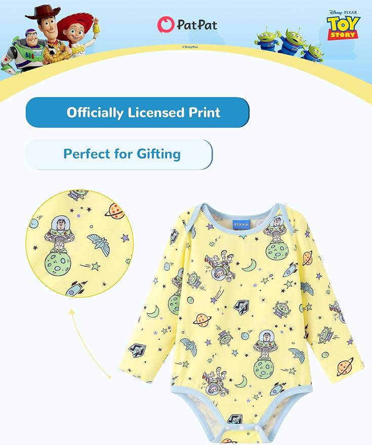 Disney Baby Viscose Made from Bamboo 3-Pack Bodysuits Set Newborn to Infant - Image 3