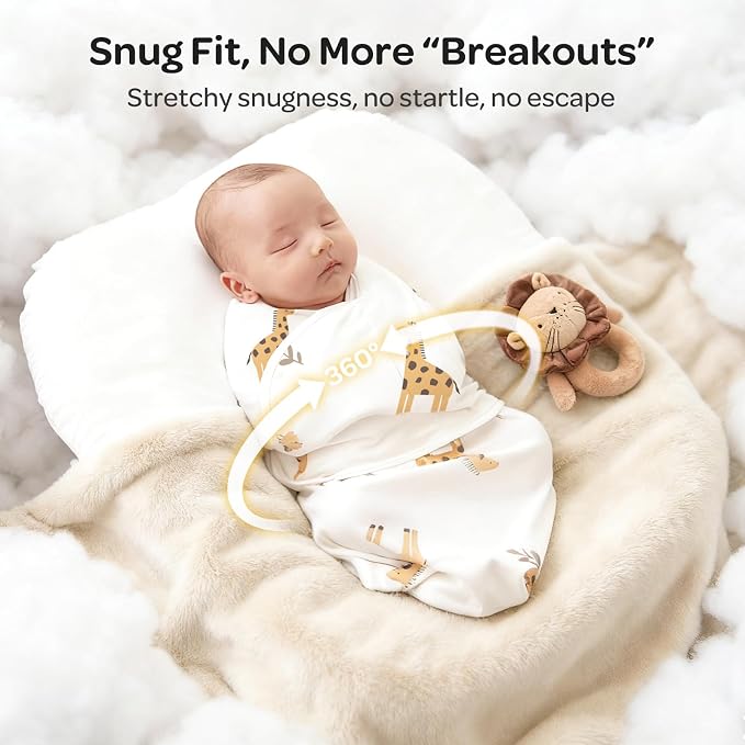 Momcozy Swaddles for Newborns, Quiet Fastener Swaddle for Infant 0-3 Months | - Image 8