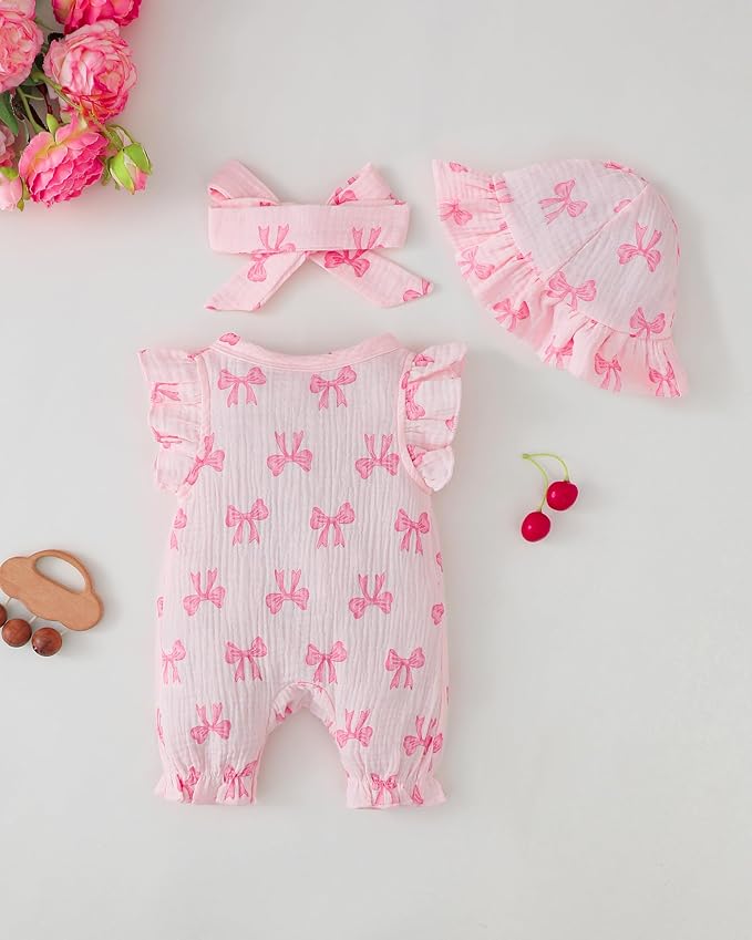 Newborn Baby Girl Clothes Outfits One-Piece Romper Preemie-18Month | Cute Baby - Image 3