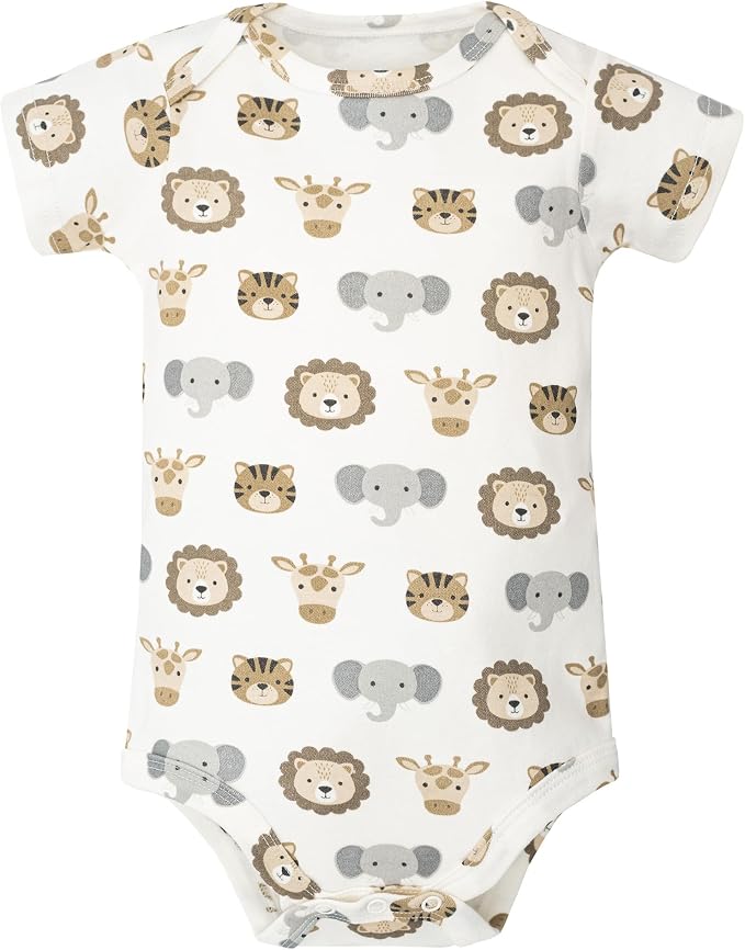 Hudson Baby Unisex Baby Cotton Bodysuits 5-Pack - Image 4