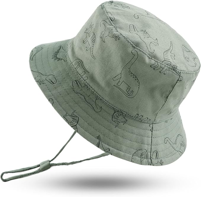 JANGANNSA Dinosaur Baby Boys Sun Hat Cotton Toddler Girls Bucket Hats Summer by JANGANNSA