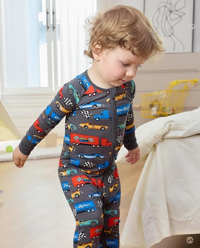 babee Reshinee Bamboo Viscose Baby Footie Pajama, Zipper Sleeper Boys Girls - Image 8