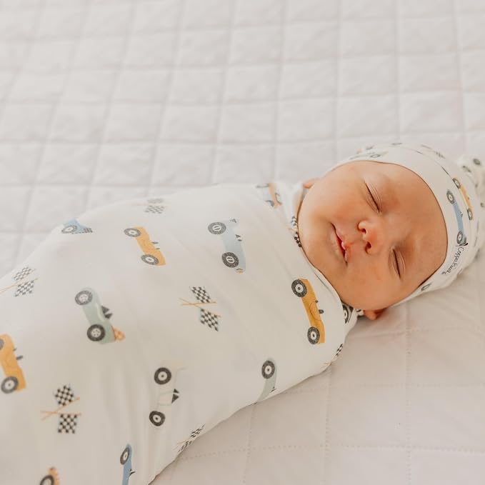 Copper Pearl Swaddle Blankets for Newborns | Soft Stretchy Receiving Blankets - Image 3