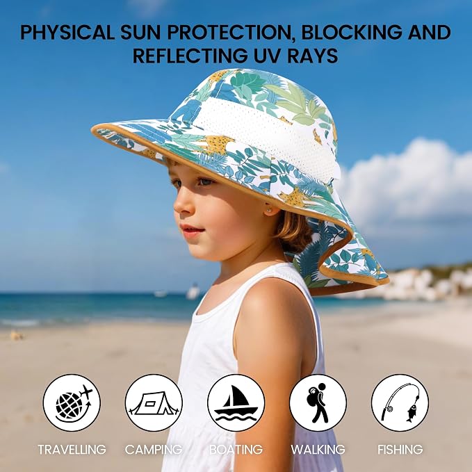 Baby Sun Hat with Neck Flap UPF 50+ - Image 5