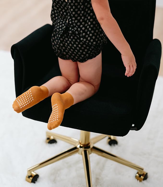 Baby Toddlers Crew Socks with Non-Slip Grip 12 Pack Cotton Stretch Socks | Soft - Image 5