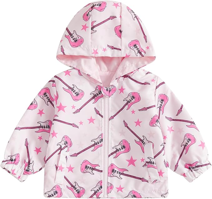 Toddler Windbreaker Jacket Baby Girl Hooded Zip Up Sweatshirt Winter Jacket by Lefyira