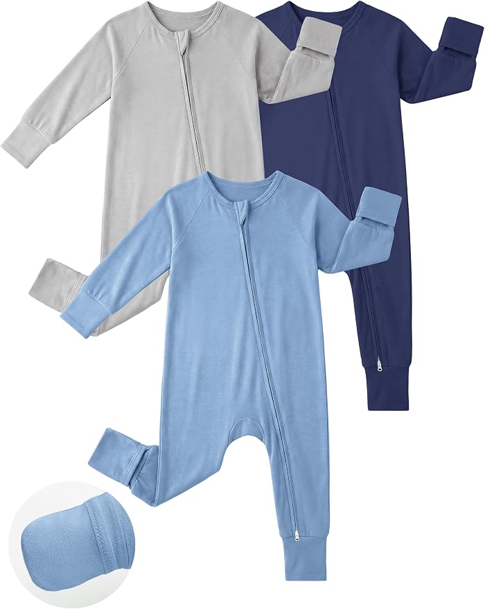 Yoofoss Viscose From Bamboo Baby Pajamas Footless & Footed baby Sleepers by YOOFOSS