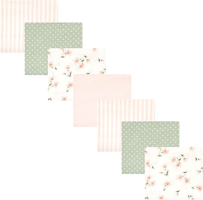 Hudson Baby Unisex Baby Cotton Poly Flannel Receiving Blankets Bundle, One Size by HudsonBaby