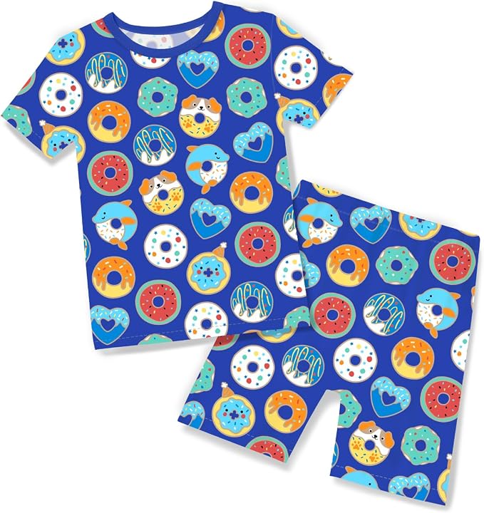 babee Reshinee Bamboo Viscose Toddler Boys Pajamas Set, Short Sleeve Kids by babeeReshinee
