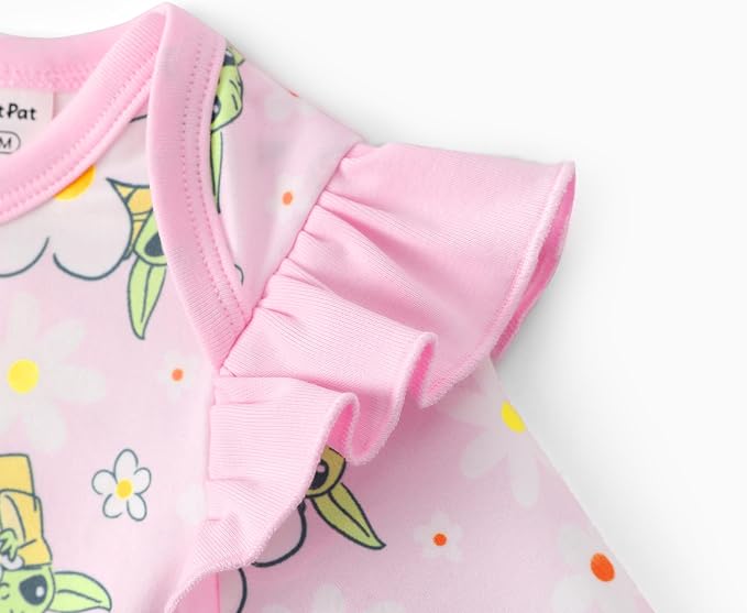 Disney Stitch Princess Minnie Winnie Marvel Baby Girls Ruffle Long Sleeve - Image 5