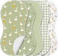 SmoothNovelty 5 Pack Silly Goose Baby Burp Cloths Soft Absorbent Burping Rags by SmoothNovelty