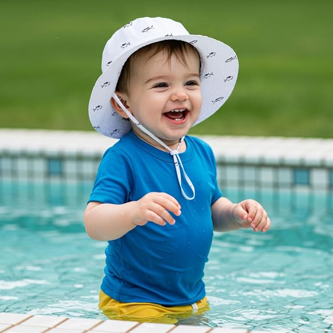 Durio UPF 50+ Baby Sun Hat Wide Brim Toddler Bucket Hats - Image 5