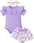 HONGTEYA Baby Girl Clothes Set Newborn Infant Summer Outfits by HONGTEYA