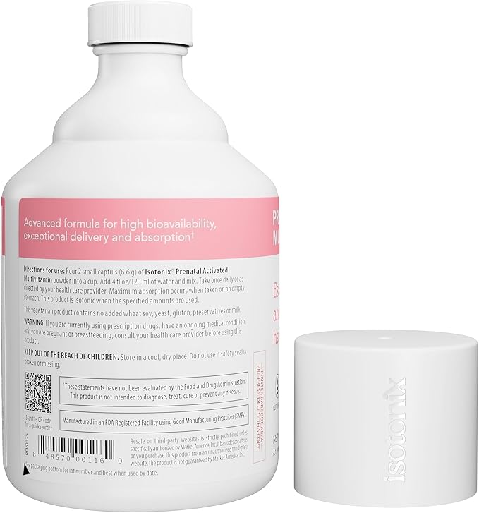 Isotonix Prenatal Activated Multivitamin, Vitamins, Helps Contribute to Healthy Pregnancy, Helps Maintain Normal Blood Pressure, Helps Maintain Healthy Skin and Hair, Market America (45 Servings)