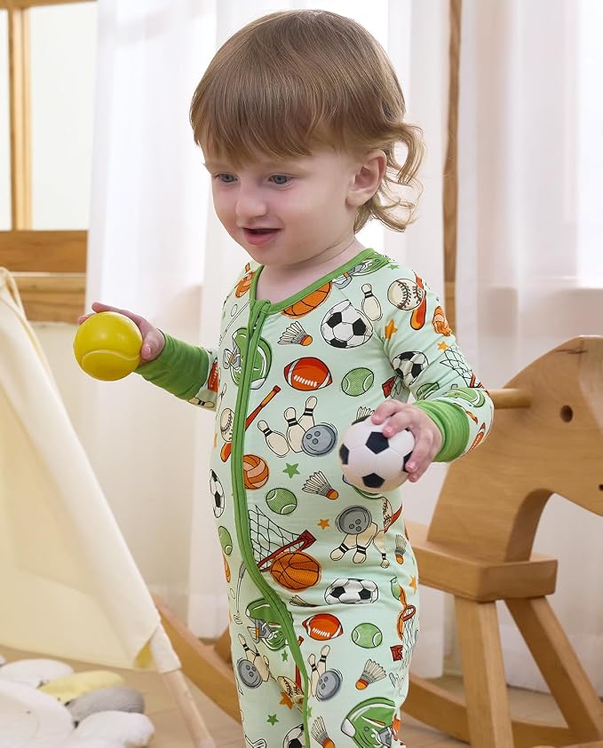 babee Reshinee Bamboo Viscose Baby Footie Pajama, Zipper Sleeper Boys Girls - Image 8