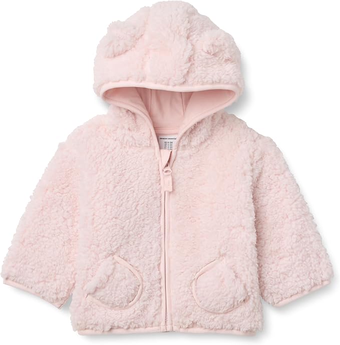 Amazon Essentials Unisex Babies' Hooded Sherpa Jacket by AmazonEssentials