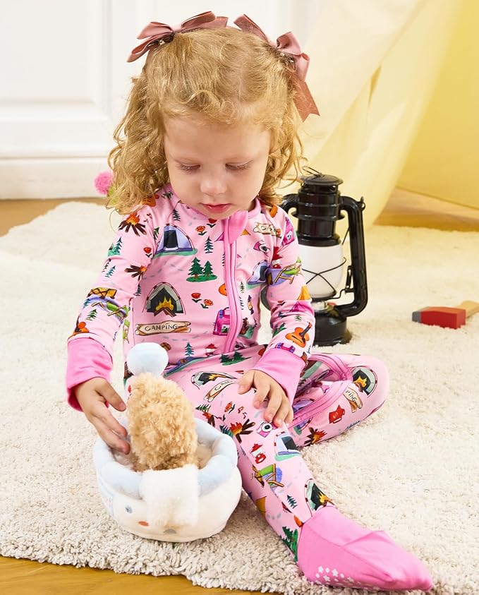 babee Reshinee Viscose derived from bamboo Baby Pajamas Convertible Footie - Image 9