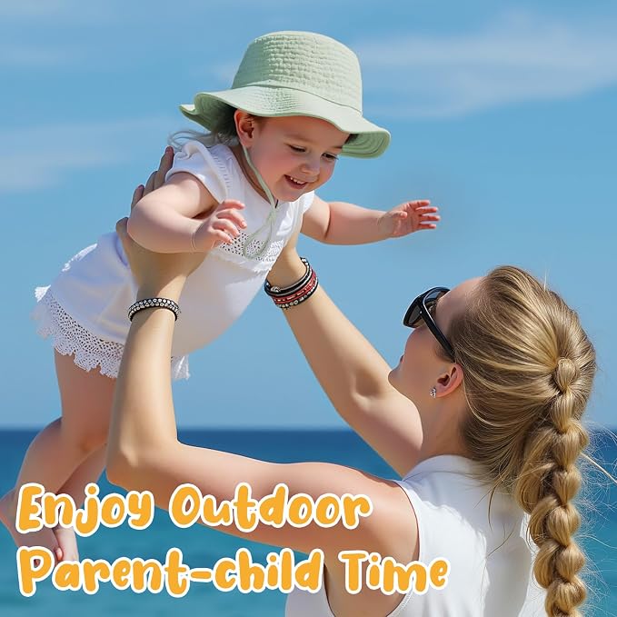 Muslin Baby Sun Hat Sun Protection Baby Toddler Bucket Hats - Image 6