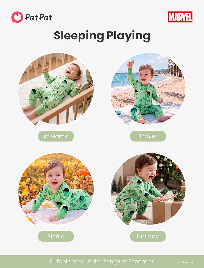 Disney Baby Viscose Made from Bamboo 2-Way Zipper Footie Outfit NB to Inf - Image 7