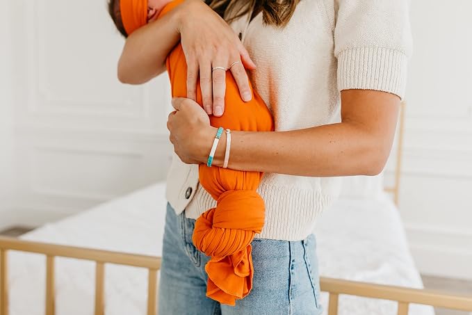 Copper Pearl Swaddle Blankets for Newborns | Soft Stretchy Receiving Blankets - Image 3
