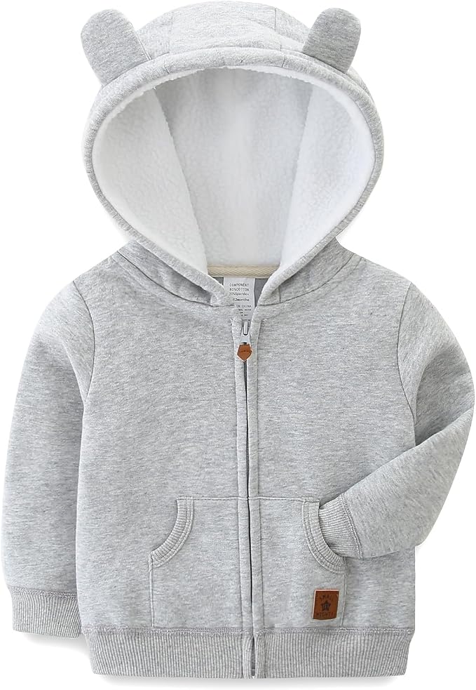 Baby Boy Girl Clothes Zip-Up Hoodies by BabymineStartFromTheHeart