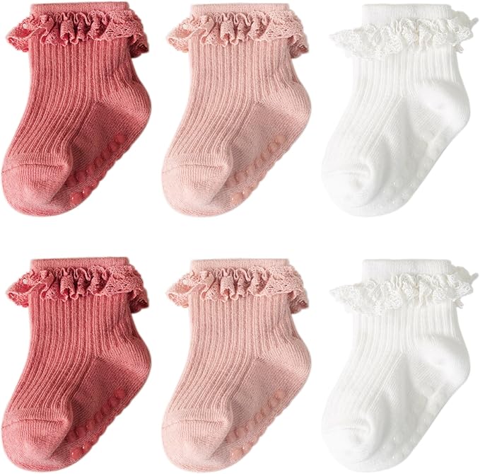 DRESHOW BQUBO Baby Girls Toddler Anti Slip Socks by DRESHOW