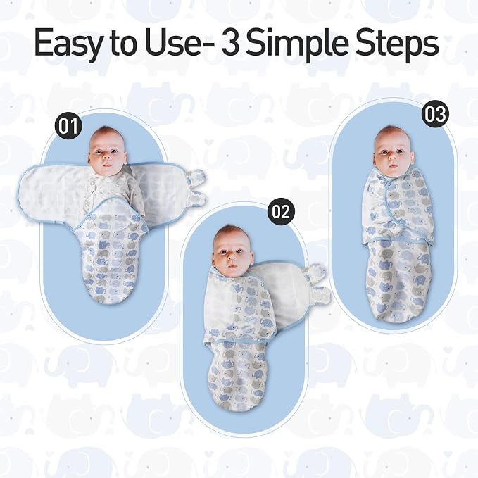 GLLQUEN BABY Swaddles for Newborns 0-3 Months, Adjustable & Easy Fastener | - Image 8