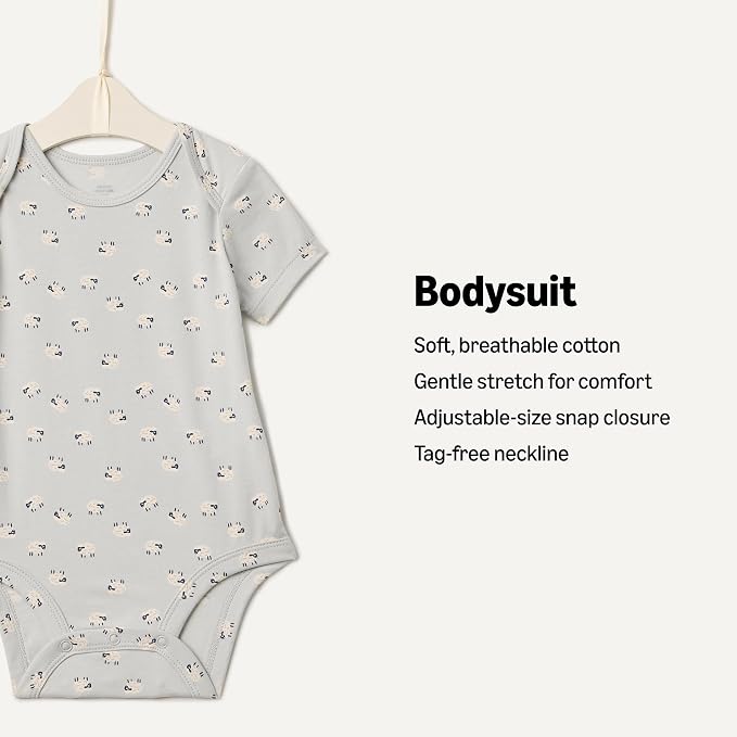 Amazon Essentials x Sofia Grainge Unisex Babies' Short Sleeve Crewneck Bodysuit - Image 2