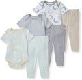 Burt Bees - 6Pk Baby Girl Organic Cotton Bodysuit & Pant Set, Ranunculus by BurtsBeesBaby