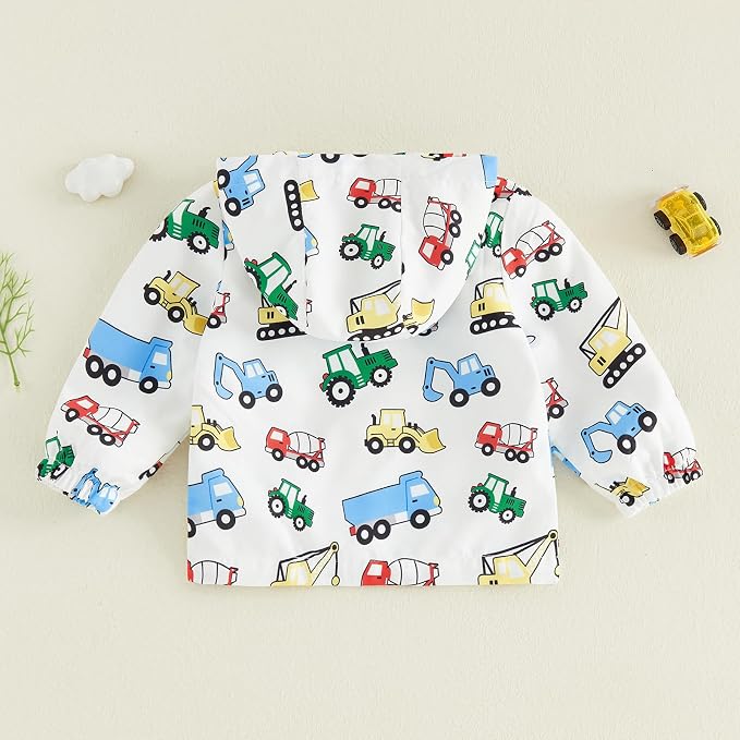 Toddler Baby Girl Windbreaker Jacket Zip Up Hoodie Long Sleeve Sweatshirt - Image 6