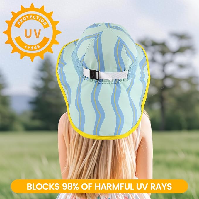 Baby Sun Hat with Neck Flap UPF 50+ - Image 3