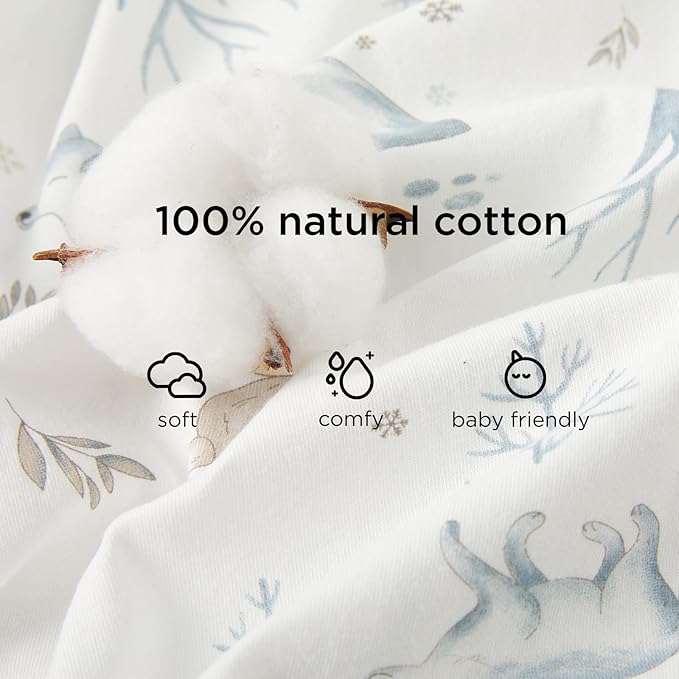 Duomiaomiao 2 Pack 0.5 TOG Toddler Sleep Sack 24-36 Months 100% Cotton Lightweight Baby Sleep Sack with Feet, Breathable Comfy Toddler Wearable Blanket