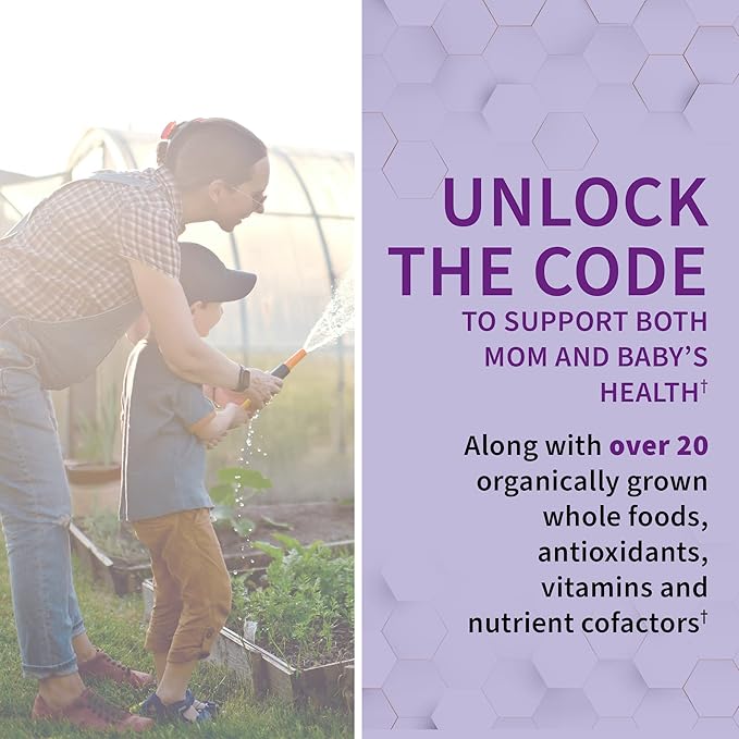 Garden of Life Prenatal Multivitamin for Women from Whole Foods with Biotin, Iron & Folate not Folic Acid, Probiotics for Immune Support - Vitamin Code Raw Pregnancy Must Haves - 180 Capsules